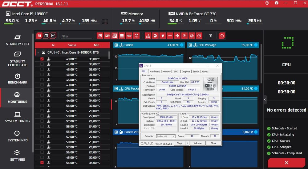 Комплект Intel Core i9 10900f + Asus Tuf Gaming B460M-Plus + DDR4 32Gb (4x8) 2666MHz CL16 + Охолодження (LGA 1200. Intel B460)