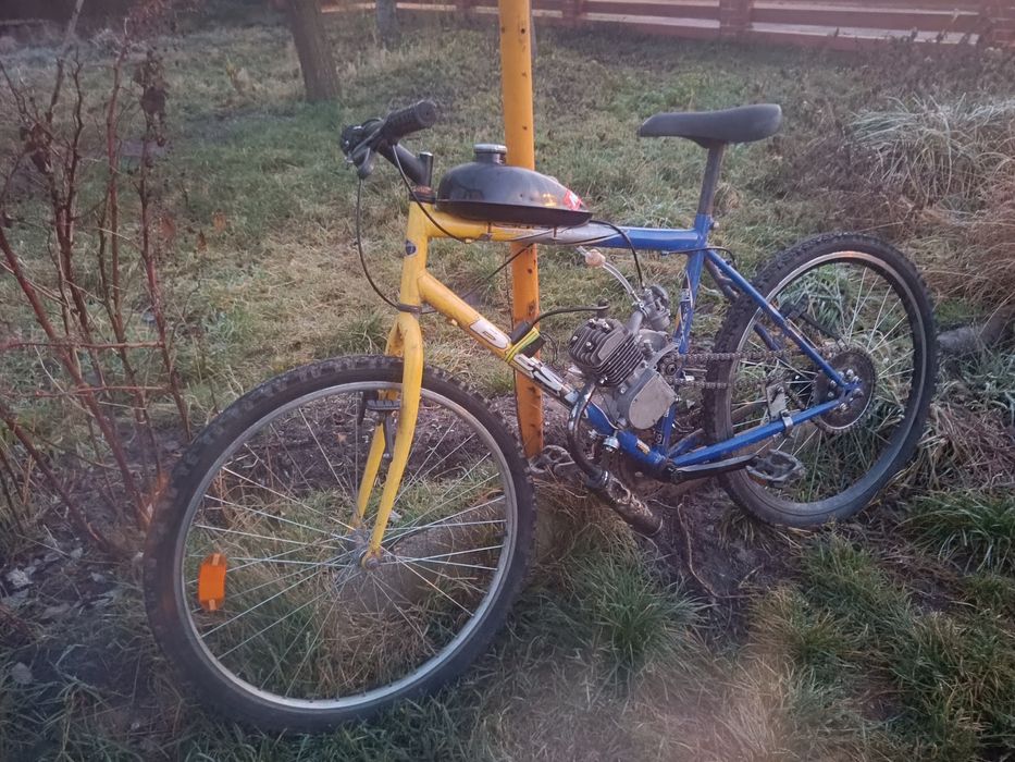 Rower z silnikiem 80cc/motorower