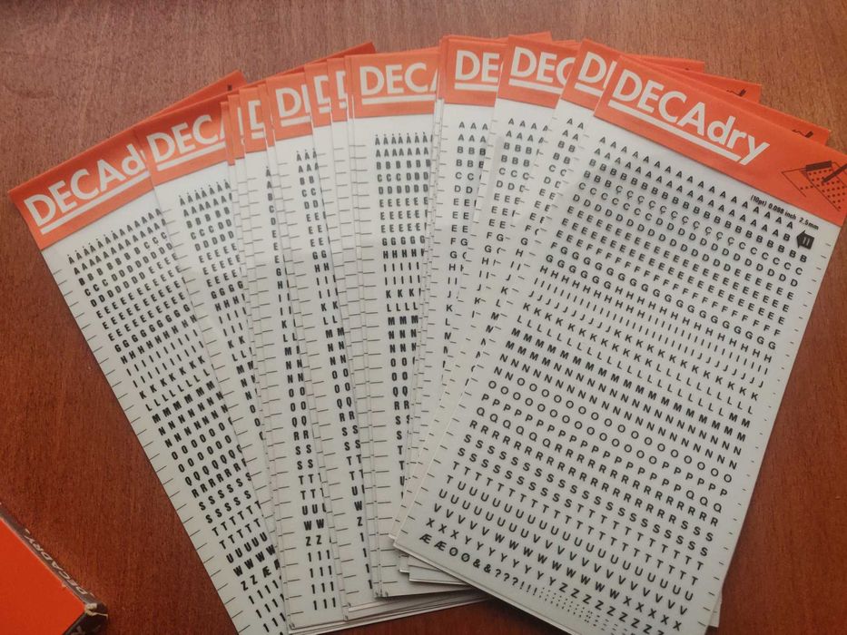 Conjunto folhas decadry