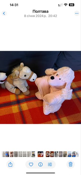 Рюкзак Ведмедик. Мʼякі іграшки.