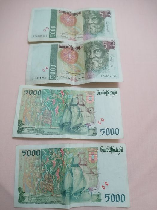Notas de 5000 escudos (4)