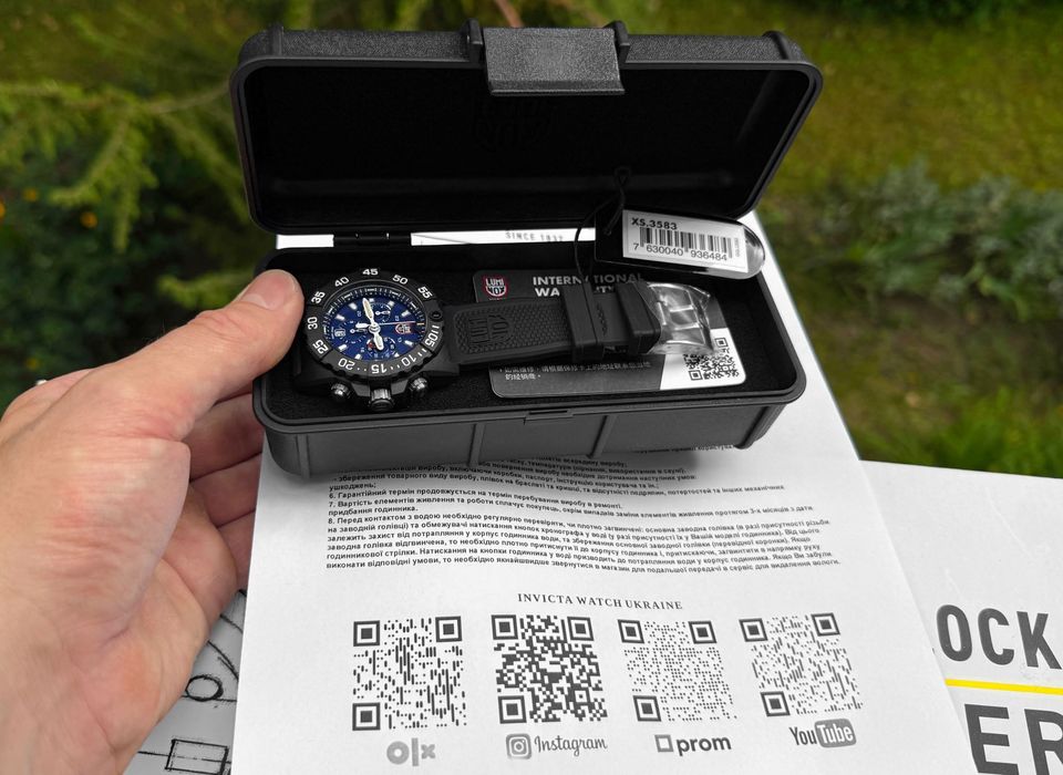 Годинник LUMINOX XS.3583 Navy SEAL 3580 Series 45 mm. 200 MT Swiss Made