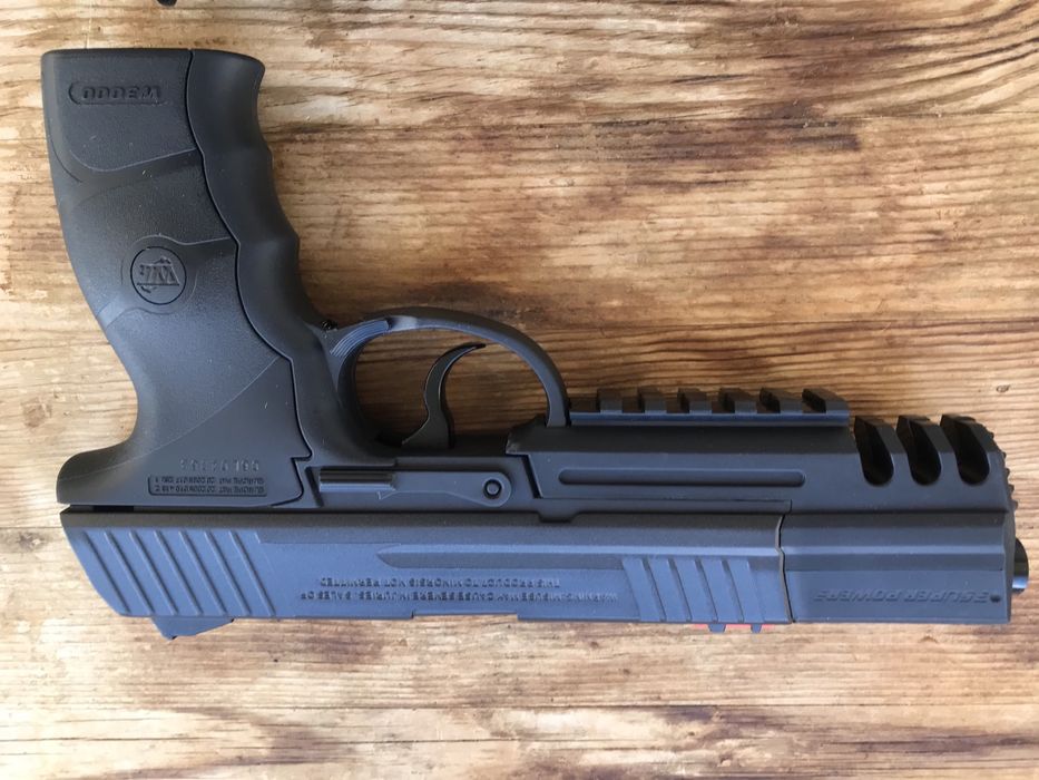 Pressão de Ar CO2) SwissArms P84 FULL METAL+CZ SHADOW esfera aço 4.5mm