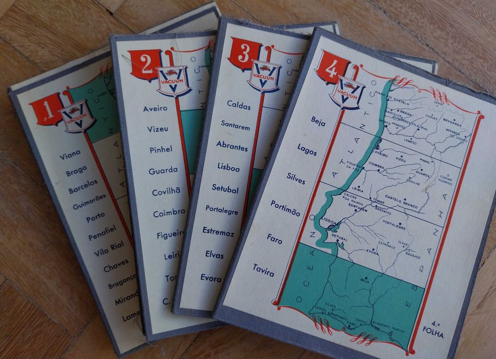 mapa: carta itinerária de Portugal, 1937