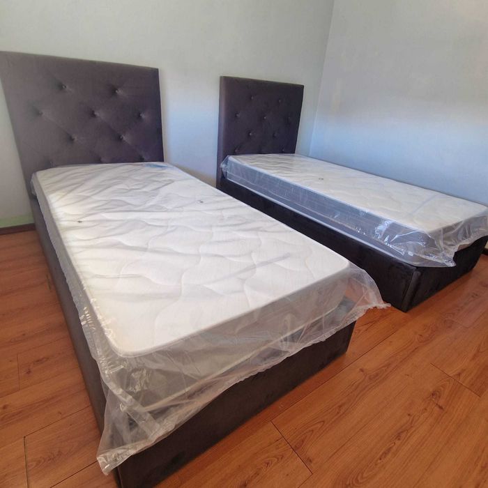 Camas de Solteiro Estofadas de Luxo 199€ - Disponíveis em Várias Cores! 190x90m! topp de Gama Novas Direto Da Fabrica