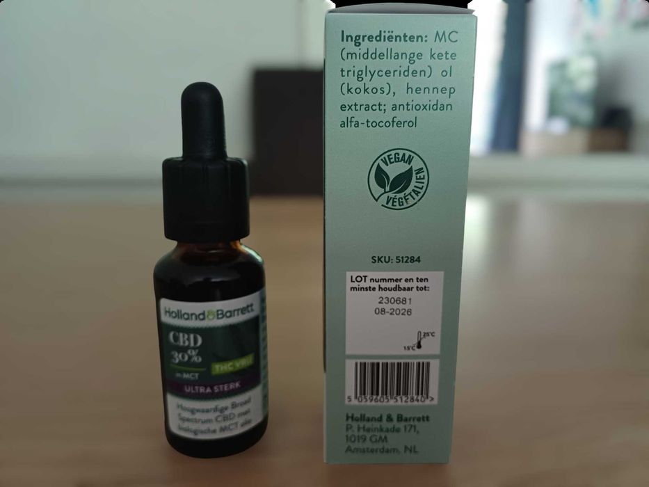 Holland & Barrett Olejek CBD 30% 30 ml Oryginalny