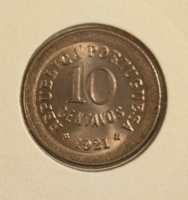 Moeda de 10 centavos Cupro-Níquel 1921