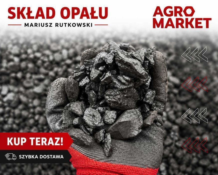 Węgiel Miał Wysokokaloryczny 26-28 MJ Skład Opału AgroMarket Rutkowski Dostawa Koneck Dobre Kujawsko-Pomorskie