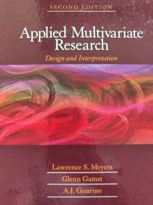 Livro Applied Multivariate Research - Design and Interpretation