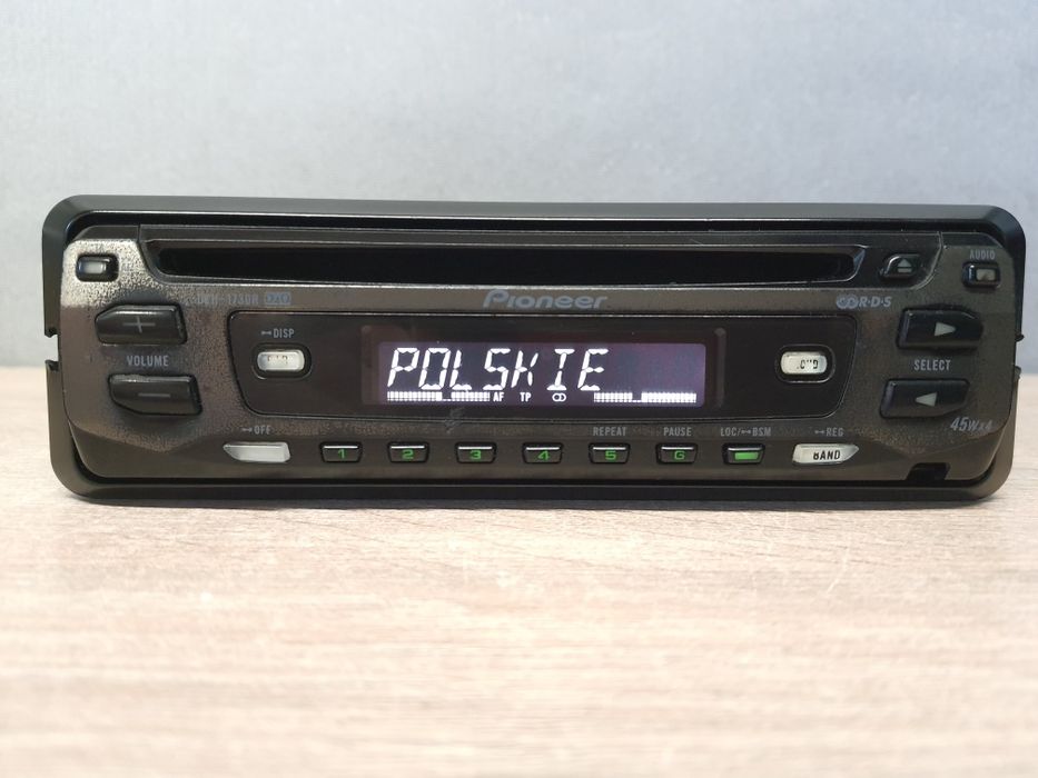 Radio samochodowe Pioneer z CD, RDS DEH-1730R, RCA Klasyk, Sprawne radio