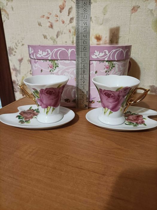 Чашки з тваринами новi,кружка король Генрих та кофейна пара тет а тет