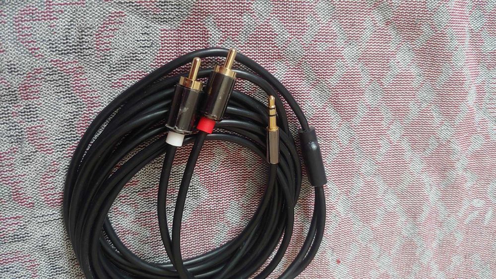Аудио кабель 3,5 аудио на RCA 2 Тюльпана брендовый новый