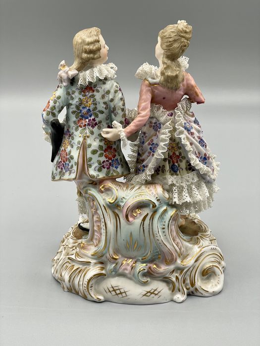 Escultura porcelana velho paris