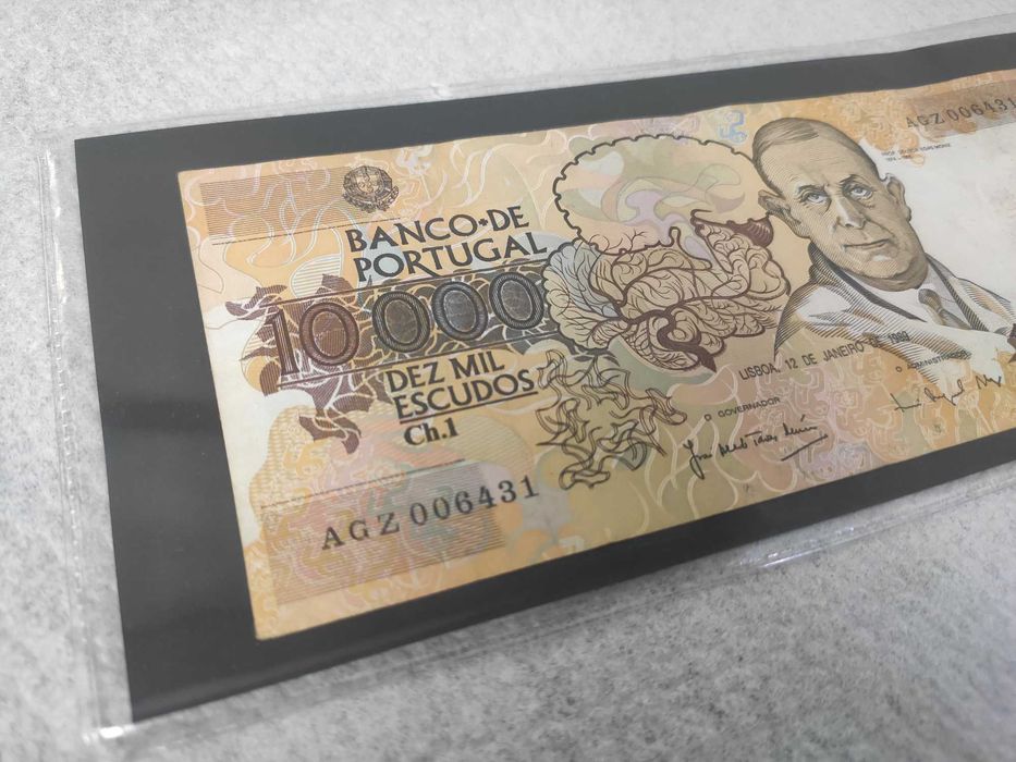 Nota 10000$ Egas Moniz 1989