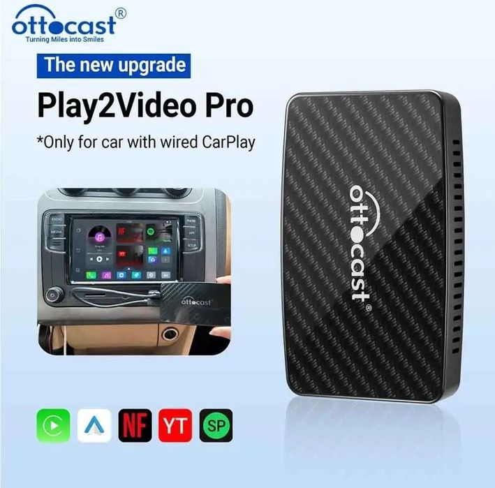 Carplay ottocast play2video pro + control