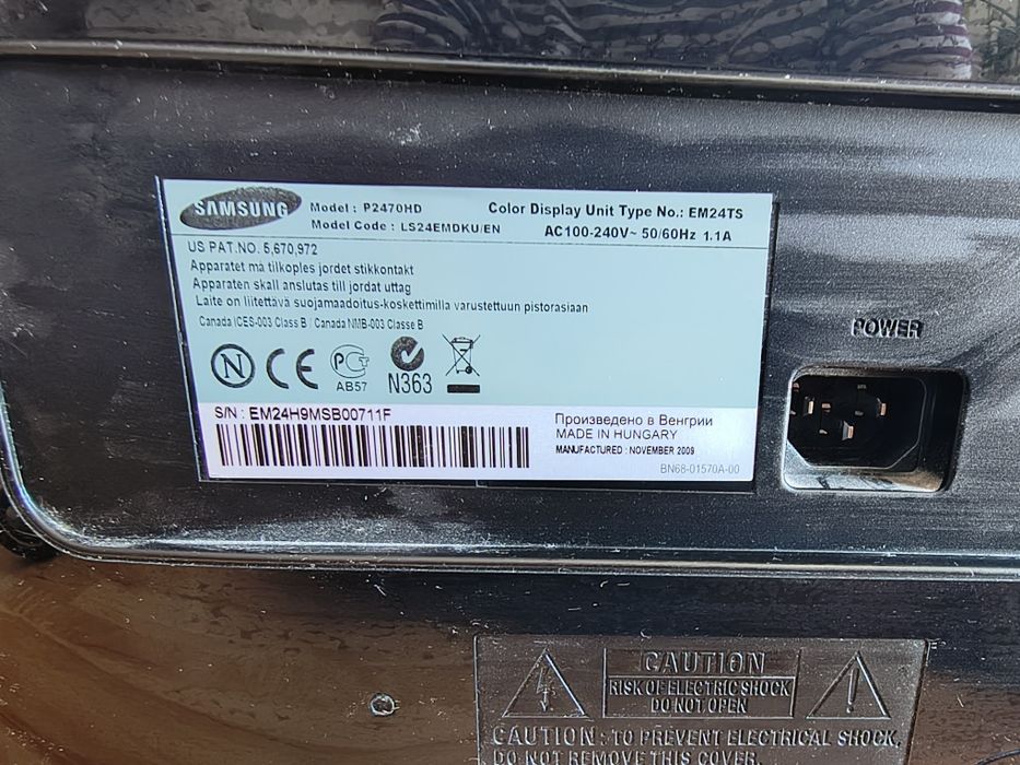 Monitor Samsung SyncMaster P2470HD