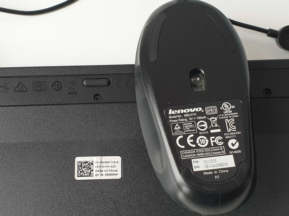 клавіатура  DELL KB216 + миша  LENOVO MSU1111
