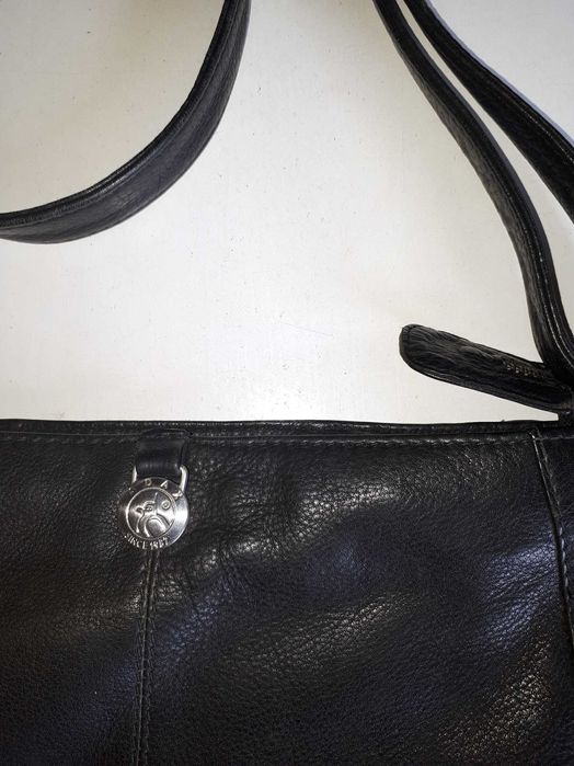 Adax torebka śliczna damska skórzana duża czarna