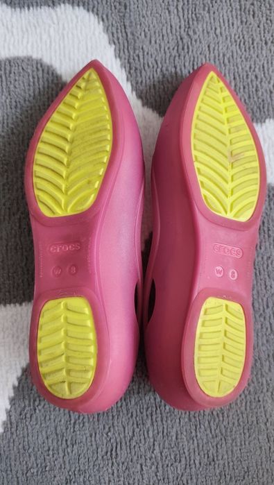 Crocs Rio Flat Balerinki różowe W8 38 39 fuksja róż