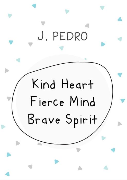 Poster "Kind Heart" - Possibilidade de personalizar com o nome