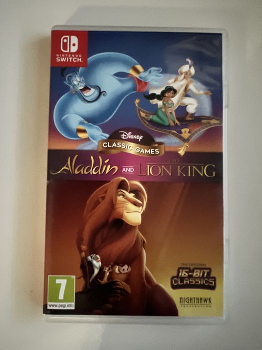 Nintendo switch Aladdin + lion king