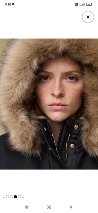 Czarna kurtka zimowa parka Next ,przedłużany płaszczyk rainwear rozmiar 46