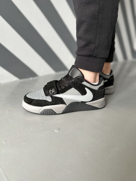 Кросівки Travis Scott x Nike Jordan Cut The Check Black Grey (44)