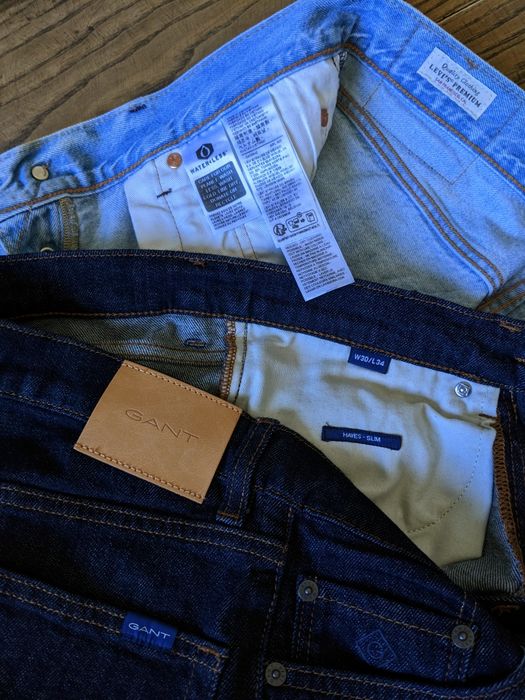 Джинси Levi's 501 premium, GANT.