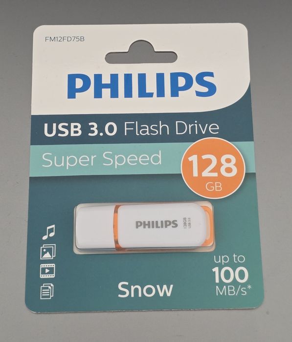 Pen Drive Philips Snow 128GB USB 3.0 High Speed