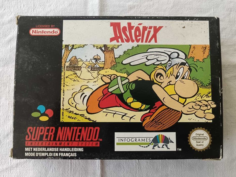 Astérix (SNES, 1993, PAL FR) – Caixa e Manual | Caixa Ligeiramente Gasta | Multi‑Idioma