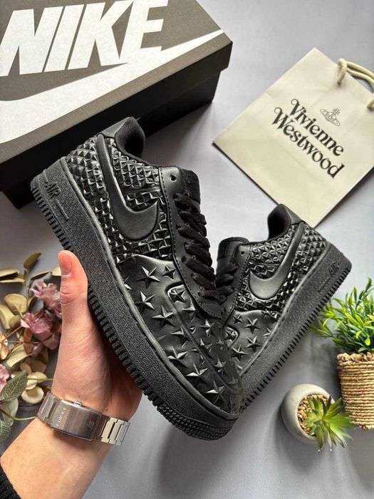 Кросівки Nike Air Force 1 Low "Independence Day"/ чорні форс найк