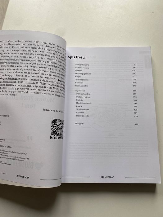 Biomedica zbiór zadań biologia 2022