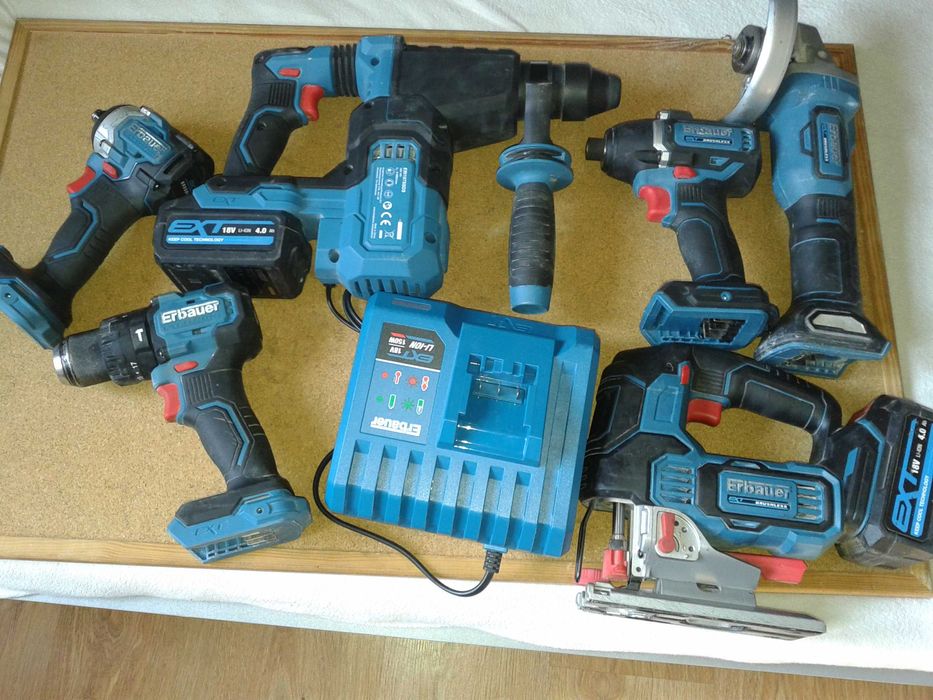 zestaw narzędzi akumulatorowych ERBAUER-18 v
