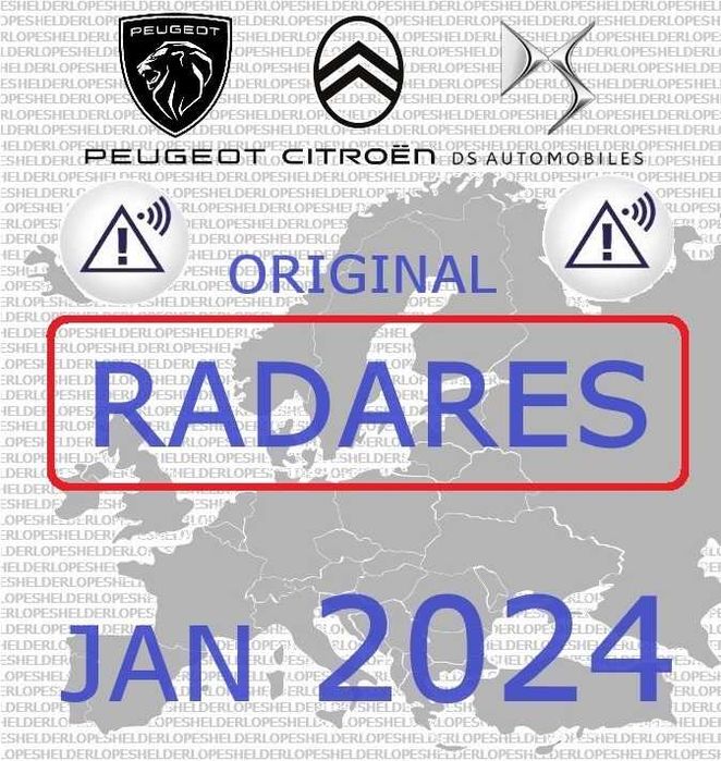 ***MAPA 2024 v120 e RADARES*** Peugeot, Citroen, DS