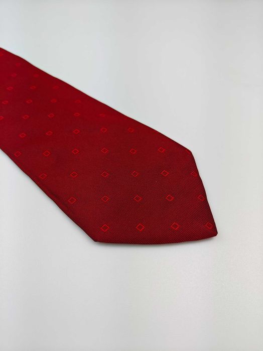 Ermenegildo Zegna czerwony jedwabny krawat lip80