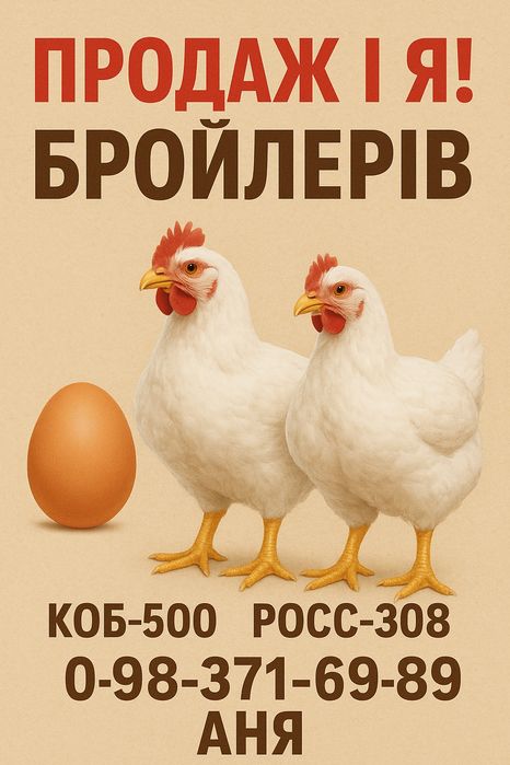 Інкубаційне яйце БРОЙЛЕРА