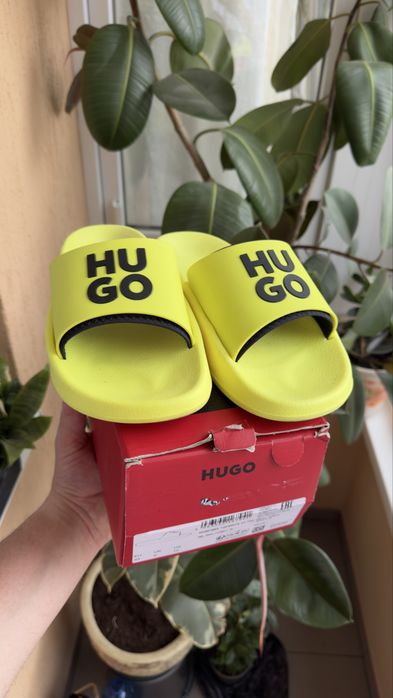 Сандалі шльопанці Hugo Boss 43  Logo Slide в‘єтнамки сланци
