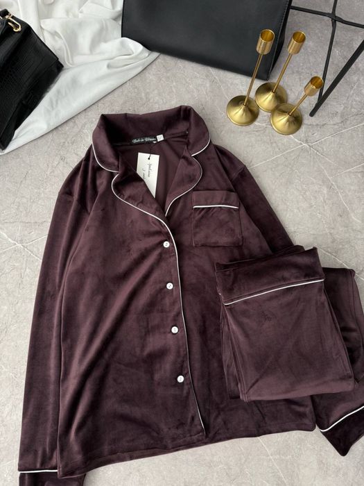 Велюрова жіноча піжама двійка в 3 кольорах