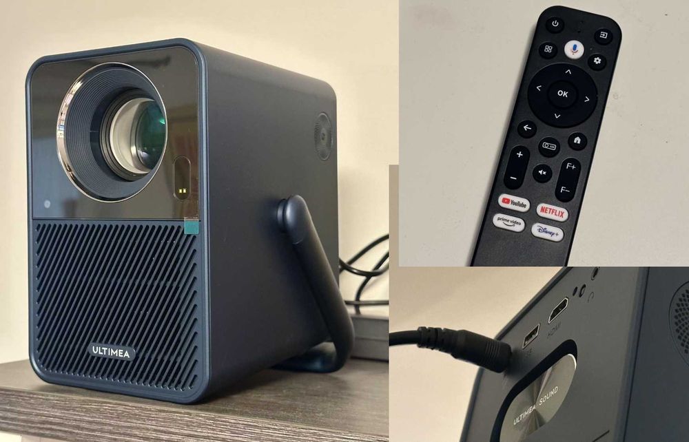 Projektor Ultimea E40 FullHD Android 11 Netflix HDR 120cali 1080 mały