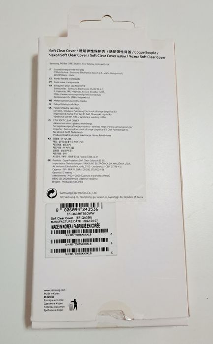 Capa Samsung Soft Clear Cover Galaxy A33 5G