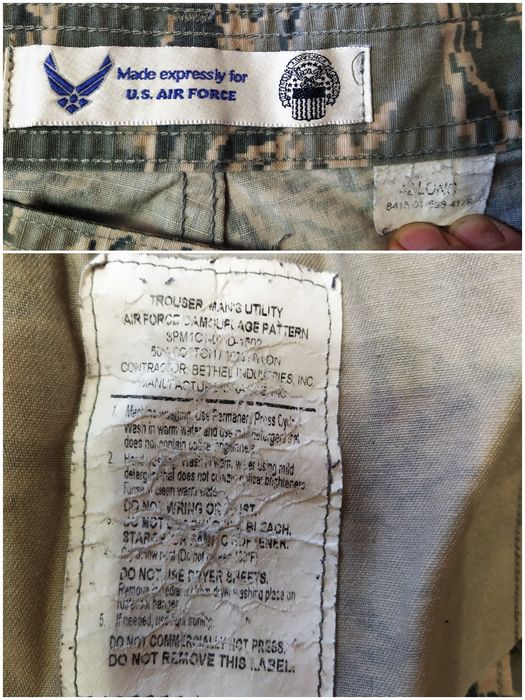 Штаны U.S.ARMY Tger Air Force 42 Large r16r17r18r19r20