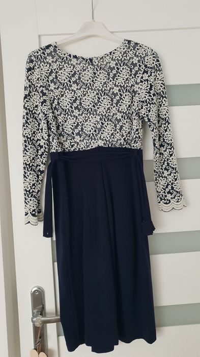 Suknia ciążowa Happymum r.36 z możliwością rozpięcia do karmienia