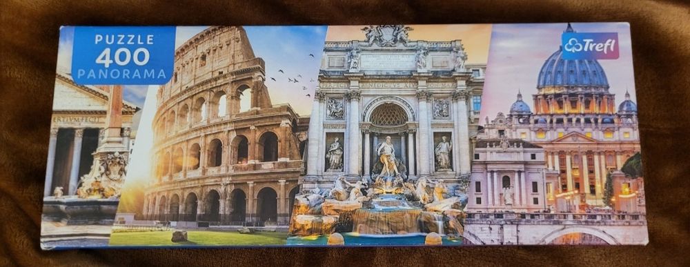 Puzzle 400 elementów kompletne Trefl panorama Podróż do Włoch
