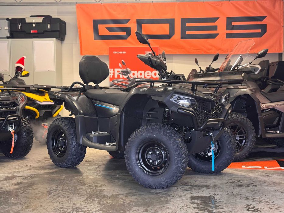 Quad CfMoto 520L Black, 4x4, Led, Long, Black Edition, Wciągarka 495cc