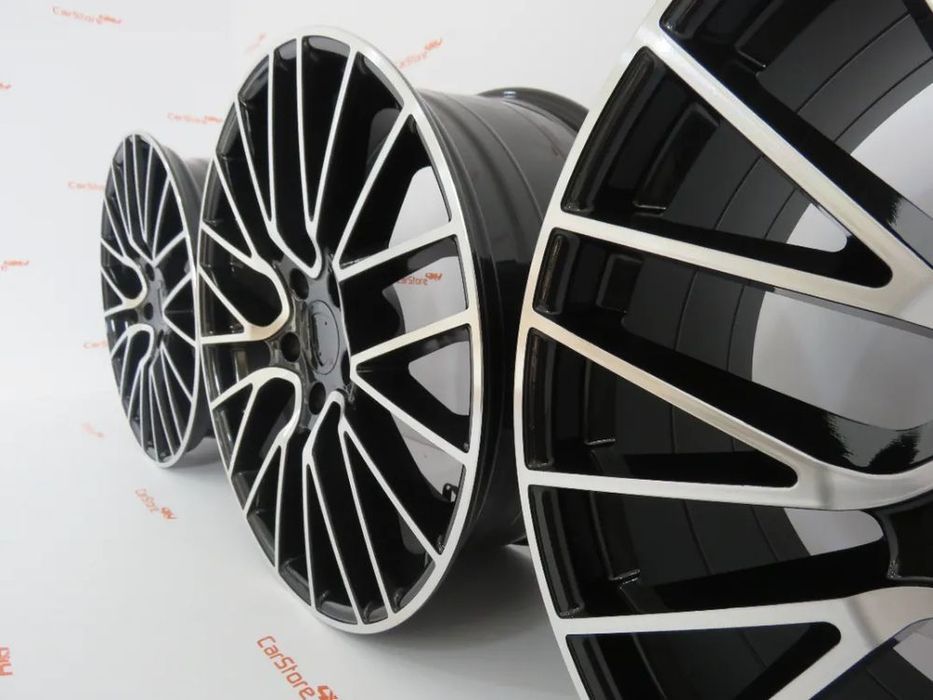 Jantes Look Porsche Panamera Turbo S 20 9+10.5 j 5x130 Pretas