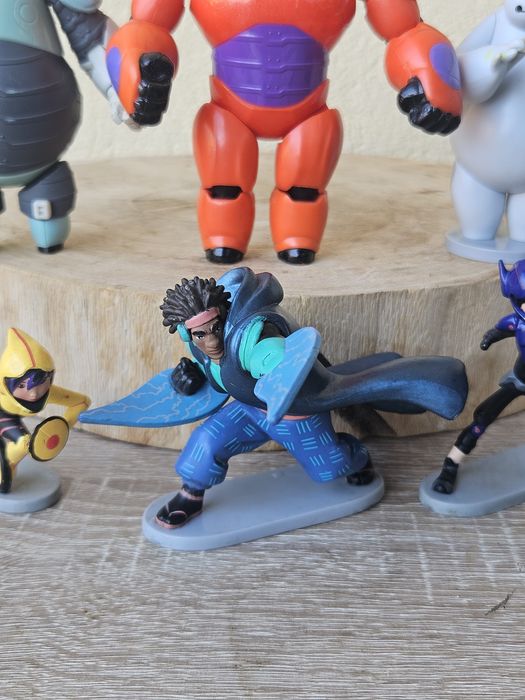 Disney Big Hero 6 Figures Lot - Baymax, Go Go, Hiro, Wasabi
