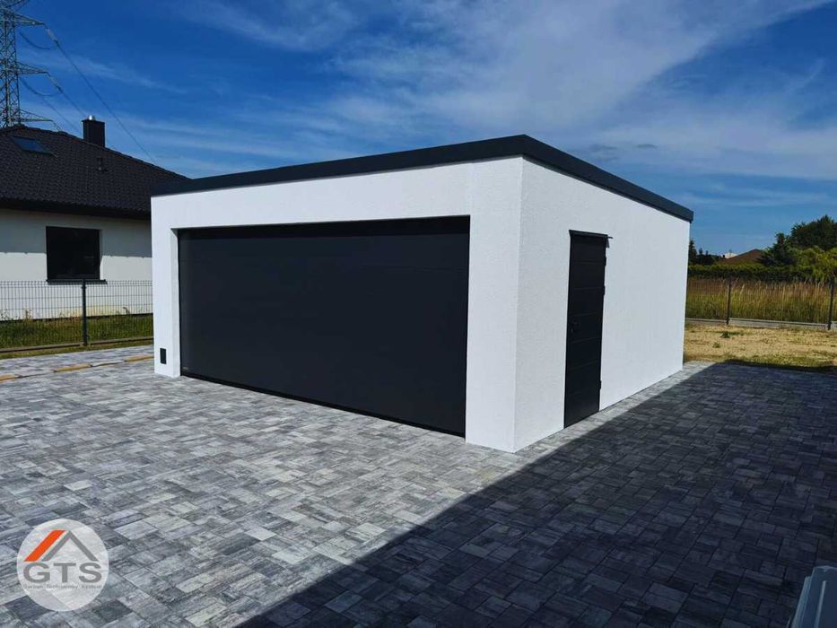 Nowoczesny garaż na dwa auta – garaż prefabrykowany przy domu