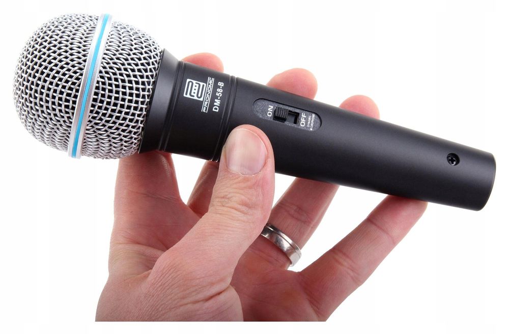 Pronomic DM-58-B mikrofon do śpiewu mowy XLR metalowy