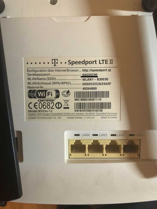 HUAWEI stacjonarny router LTE 800 do internetu 4G zestaw monitoring