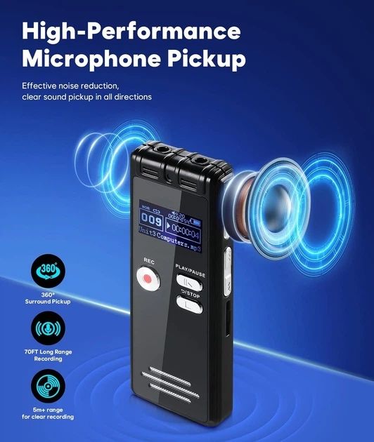 Цифровий диктофон nekside 128 gb
